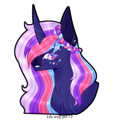 Size: 1280x1280 | Tagged: safe, artist:lilywolfpie, imported from derpibooru, oc, pony, unicorn, female, mare, simple background, solo, transparent background