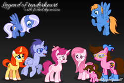 Size: 3301x2217 | Tagged: safe, artist:muhammad yunus, imported from ponybooru, oc, oc:annisa trihapsari, oc:rozyfly, oc:sunflower, earth pony, pegasus, pony, unicorn, series:legend of tenderheart, digital art, female, vector