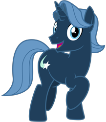 Size: 2600x3000 | Tagged: safe, artist:cheezedoodle96, imported from derpibooru, starblazer, pony, unicorn, .svg available, friendship student, full body, high res, hooves, looking at you, male, open mouth, open smile, raised hoof, show accurate, simple background, smiling, smiling at you, solo, stallion, svg, tail, transparent background, vector