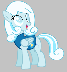Size: 1145x1225 | Tagged: safe, artist:detailedatream1991, imported from derpibooru, oc, oc:snowdrop, pegasus, pony, female, gray background, simple background, solo, winter wrap up vest