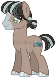 Size: 575x792 | Tagged: safe, artist:otakuchicky1, imported from derpibooru, oc, oc:ash slate, earth pony, pony, male, offspring, parent:marble pie, parent:trouble shoes, parents:marbleshoes, simple background, solo, stallion, transparent background
