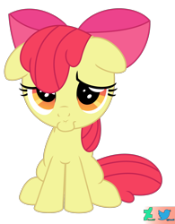 Size: 1900x2432 | Tagged: safe, artist:kuren247, imported from derpibooru, apple bloom, earth pony, pony, adorabloom, cute, female, filly, foal, puppy dog eyes, sad, simple background, solo, transparent background, vector