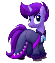 Size: 1850x2079 | Tagged: safe, imported from derpibooru, oc, oc only, oc:marty, pony, unicorn, pony town, crystal, horn, simple background, solo, transparent background, unicorn oc, wizard robe
