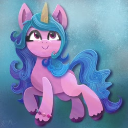 Size: 2048x2048 | Tagged: safe, artist:catscratchpaper, imported from derpibooru, izzy moonbow, pony, unicorn, female, g5, solo