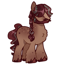 Size: 1392x1436 | Tagged: safe, artist:goldlines005, imported from derpibooru, oc, oc only, earth pony, pony, base used, earth pony oc, facial hair, hair over eyes, male, moustache, simple background, solo, stallion, transparent background, unshorn fetlocks