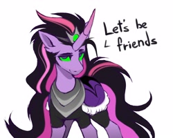 Size: 4096x3276 | Tagged: safe, artist:buvanybu, imported from derpibooru, twilight sparkle, pony, unicorn, alternate universe, curved horn, green eyes, horn, simple background, solo, white background