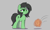 Size: 516x306 | Tagged: safe, artist:thebatfang, oc, oc:filly anon, earth pony, pony, aggie.io, confused, female, filly, mare, simple background, tumbleweed
