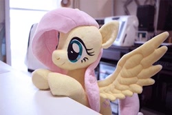 Size: 399x266 | Tagged: safe, artist:nekokevin, imported from derpibooru, fluttershy, pegasus, cute, daaaaaaaaaaaw, hnnng, irl, nekokevin is trying to murder us, photo, plushie, shyabetes, weapons-grade cute