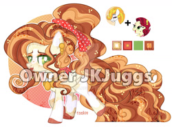 Size: 1280x940 | Tagged: safe, artist:hoochuu, artist:mint-light, imported from derpibooru, cherry jubilee, oc, oc:storm shield, earth pony, pony, abstract background, base used, colored hooves, deviantart watermark, eyelashes, female, fusion, mare, obtrusive watermark, simple background, smiling, watermark, white background