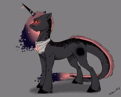 Size: 2560x2048 | Tagged: safe, artist:inarimayer, imported from derpibooru, oc, oc only, pony, unicorn, gray background, horn, horn ring, male, peytral, ring, signature, simple background, solo, stallion, unicorn oc
