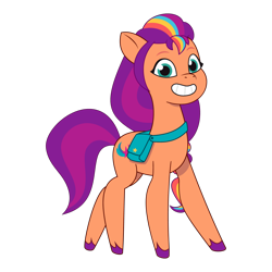 Size: 1280x1280 | Tagged: safe, edit, imported from derpibooru, vector edit, sunny starscout, earth pony, pony, spoiler:my little pony: tell your tale, bean mouth, female, g5, mane stripe sunny, mare, my little pony: tell your tale, simple background, transparent background, vector