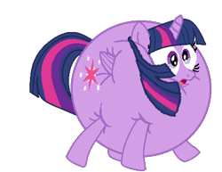 Size: 480x370 | Tagged: safe, artist:theinflater19, edit, imported from derpibooru, twilight sparkle, alicorn, pony, feeling pinkie keen, backwards cutie mark, female, inflation, mare, shocked, simple background, solo, transparent background, twiblimp sparkle, twilight sparkle (alicorn)