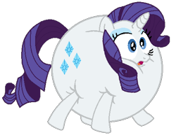 Size: 480x370 | Tagged: safe, artist:theinflater19, edit, imported from derpibooru, rarity, alicorn, pony, feeling pinkie keen, backwards cutie mark, female, inflation, mare, shocked, simple background, solo, transparent background