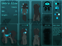 Size: 5972x4408 | Tagged: safe, artist:thehuskylord, imported from derpibooru, oc, oc:umbra glow, bat pony, pony, butt freckles, color palette, cutie mark, freckles, glow, glowing eyes, reference sheet, shadow, text
