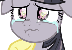 Size: 3090x2160 | Tagged: safe, artist:twilyisbestpone, artist:wardex101, edit, imported from derpibooru, fluttershy, twilight sparkle, alicorn, pegasus, pony, the ending of the end, bust, comforting, crying, depressed, discorded, discorded twilight, eye reflection, floppy ears, offscreen character, reflection, sad, simple background, solo focus, transparent background, twilight sparkle (alicorn), twilight tragedy