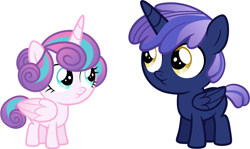 Size: 1432x851 | Tagged: safe, artist:whalepornoz, imported from derpibooru, princess flurry heart, oc, oc:prince nova sparkle, alicorn, pony, fanfic:cat's cradle, alicorn oc, brother, brother and sister, colt, cousins, cute, eyelashes, eyes open, family, female, filly, foal, half-brother, half-cousins, half-siblings, half-sister, horn, male, nostrils, offspring, open mouth, parent:shining armor, parent:twilight sparkle, parents:shining sparkle, prince, princess, product of incest, product of sparklecest, royalty, shakespearicles, show accurate, siblings, simple background, sister, smiling, wall of tags, white background, wings
