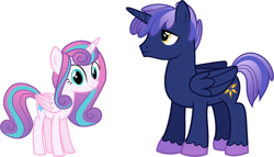 Size: 2572x1475 | Tagged: safe, artist:shakespearicles, artist:whalepornoz, imported from derpibooru, princess flurry heart, oc, oc:prince nova sparkle, alicorn, pony, fanfic:cat's cradle, alicorn oc, brother, brother and sister, cousins, cute, eyelashes, eyes open, family, female, half-brother, half-cousins, half-siblings, half-sister, heart, horn, male, mare, nostrils, offspring, parent:shining armor, parent:twilight sparkle, parents:shining sparkle, prince, princess, product of incest, product of sparklecest, royalty, shakespearicles, show accurate, siblings, simple background, sister, smiling, stallion, stars, wall of tags, white background, wings