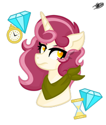 Size: 3884x4573 | Tagged: safe, artist:princessmoonsilver, imported from derpibooru, oc, oc only, oc:dolce spiaro, pony, unicorn, bust, female, mare, portrait, simple background, solo, transparent background