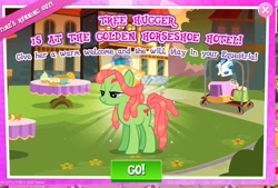 Size: 1041x703 | Tagged: safe, imported from derpibooru, screencap, tree hugger, earth pony, female, gameloft, lidded eyes, mare