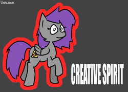 Size: 1558x1118 | Tagged: safe, artist:unilock, imported from derpibooru, oc, oc only, oc:creative spirit, pegasus, pony, 2019, female, mare, solo, text