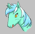 Size: 115x112 | Tagged: safe, lyra heartstrings, pony, unicorn, aggie.io, female, hoers, licking, licking lips, lowres, mare, picture for breezies, simple background, smiling, tongue out