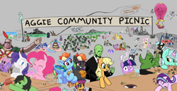 Size: 2500x1283 | Tagged: safe, artist:barhandar, artist:dotkwa, artist:hattsy, artist:kabayo, artist:pabbley, artist:purppone, artist:rhorse, artist:seafooddinner, artist:thebatfang, amethyst star, applejack, berry punch, berryshine, carrot top, cherry berry, derpy hooves, fancypants, fleur-de-lis, fluttershy, golden harvest, lyra heartstrings, nurse redheart, octavia melody, pinkie pie, princess celestia, princess luna, rainbow dash, rainbowshine, rarity, scootaloo, sea swirl, seafoam, sparkler, starlight glimmer, twilight sparkle, oc, oc:anon, oc:dark rainbow dash, oc:filly anon, oc:floor bored, oc:jaxapone, oc:nasapone, oc:panne, oc:peep, oc:roscosmospone, oc:spacexpone, oc:ulapone, alicorn, bird, earth pony, kirin, original species, pegasus, plane pony, pony, turkey, unicorn, aggie.io, barbeque, basket, blushing, bow, bread, burger, cake, cannon, canterlot, caught, cello, chicken meat, chicken nugget, chocolate, chocolate milk, clothes, cloudsdale, coat, cookie, cooking, crying, destruction, dock, dodge, donut, drawpile, drool, eating, eyes closed, feeding, female, field, filly, flying, food, frown, grazing, groucho glasses, hat, hay burger, heart eyes, helmet, hot air balloon, hungary, implied ponut, looking back, looking up, lying down, magic, male, manehatten, mare, meat, milk, minecraft, monocle, mountain, musical instrument, oats, onomatopoeia, open mouth, open smile, party hat, pencil, picnic, picnic basket, picnic blanket, plane, poor, praise the sun, radio, raised arms, raised hoof, rocket launch, ruins, sad, scenery, screaming, seed, simple background, sitting, skyscraper, sleeping, smiling, solaire of astora, sound effects, spatula, spoon, spread wings, stallion, suit, sweat, table, train, wingding eyes, wings, zzz
