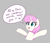 Size: 460x395 | Tagged: safe, artist:thebatfang, twinkleshine, pony, unicorn, aggie.io, female, mare, open mouth, raised arms, simple background, smiling, speech bubble, talking