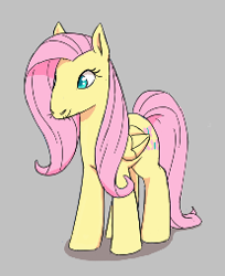 Size: 207x254 | Tagged: safe, fluttershy, pegasus, pony, aggie.io, female, lowres, mare, simple background, smiling, whiskers