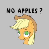 Size: 158x156 | Tagged: safe, applejack, pony, aggie.io, female, frown, hat, lowres, mare, simple background