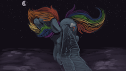 Size: 3840x2160 | Tagged: safe, artist:aliceg, imported from derpibooru, rainbow dash, pegasus, pony, sky, wings