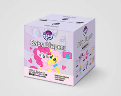 Size: 600x475 | Tagged: safe, imported from derpibooru, applejack, fluttershy, pinkie pie, rainbow dash, rarity, twilight sparkle, box, diaper, mane six, merchandise, official