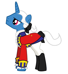 Size: 1679x1817 | Tagged: safe, imported from derpibooru, oc, oc only, earth pony, pony, unicorn, 18th century, clothes, colonial, general, military, military pony, military uniform, napoleonic, pirate, redcoat, rococo, simple background, solo, transparent background, uniform, war