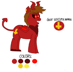 Size: 765x747 | Tagged: safe, imported from derpibooru, oc, oc only, demon, demon pony, simple background, solo, white background
