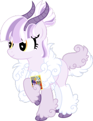 Size: 940x1225 | Tagged: safe, artist:littlejurnalina, imported from derpibooru, oc, goat, goat pony, female, simple background, solo, transparent background