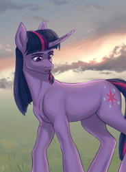 Size: 1058x1438 | Tagged: safe, artist:tigra0118, imported from derpibooru, twilight sparkle, pony, unicorn, solo, unicorn twilight