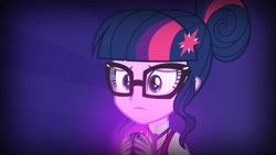 Size: 3410x1920 | Tagged: safe, imported from derpibooru, screencap, sci-twi, twilight sparkle, equestria girls, friendship games, female, glasses, high res, magic capture device, solo, unleash the magic