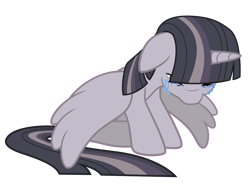 Size: 4000x3000 | Tagged: safe, artist:vvolllovv, artist:wardex101, edit, imported from derpibooru, twilight sparkle, alicorn, pony, princess twilight sparkle (episode), crying, discorded, discorded twilight, female, floppy ears, high res, simple background, solo, transparent background, twilight sparkle (alicorn), twilight tragedy