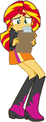 Size: 143x373 | Tagged: safe, artist:pascalmulokozi2, imported from twibooru, sunset shimmer, equestria girls, image, png, solo