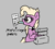 Size: 244x222 | Tagged: safe, artist:wenni, grace manewitz, earth pony, pony, aggie.io, female, glasses, lowres, mare, mouth hold, paper, pencil, simple background, typewriter