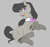 Size: 532x498 | Tagged: safe, artist:rirurirue, octavia melody, earth pony, pony, aggie.io, clothes, female, lying down, mare, open mouth, simple background, smiling, stockings, thigh highs