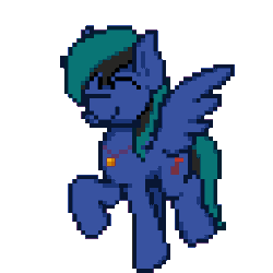 Size: 256x256 | Tagged: safe, artist:bitassembly, imported from derpibooru, oc, oc only, oc:ender, pegasus, pony, 8-bit, animated, bouncing, cute, happy, jewelry, jumping, male, necklace, pegasus oc, simple background, smiling, solo, stallion, tapping, tippy taps, transparent background, trotting, trotting in place