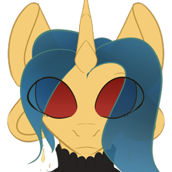 Size: 3096x3096 | Tagged: safe, artist:watashiao, imported from derpibooru, oc, oc only, oc:wata, pony, unicorn, dripping eyes, ears up, floppy ears, looking at you, male, simple background, solo, stallion, transparent background