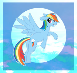 Size: 1708x1625 | Tagged: safe, artist:queenkokodragon, imported from derpibooru, rainbow dash, pegasus, pony, female, flying, mare, solo