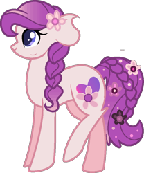 Size: 722x866 | Tagged: safe, artist:gallantserver, imported from derpibooru, oc, oc:wysteria, earth pony, pony, female, magical lesbian spawn, mare, offspring, parent:fluttershy, parent:rarity, parents:flarity, simple background, solo, transparent background