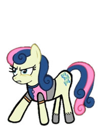 Size: 308x384 | Tagged: safe, artist:darlycatmake, imported from derpibooru, bon bon, sweetie drops, earth pony, pony, angry, armor, battle suit, beautiful, beautiful eyes, bring me the horizon, clothes, cosplay, costume, dress, dress up, female, knife, mare, serious, serious face, simple background, solo, transparent background