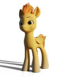 Size: 1920x2411 | Tagged: source needed, safe, artist:lun4, imported from derpibooru, spitfire, pegasus, pony, equestria at war mod, 3d, 3d model, g4, g5, simple background, solo, transparent background, wonderbolts