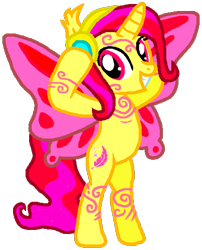 Size: 402x498 | Tagged: safe, artist:eninka11, imported from derpibooru, oc, oc only, alicorn, pony, bipedal, butterfly wings, female, headphones, mare, simple background, solo, transparent background, wings