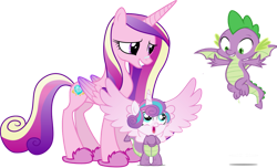 Size: 1145x698 | Tagged: safe, artist:cyanlightning, artist:kimberlythehedgie, artist:sketchmcreations, artist:stillfire, edit, edited edit, editor:slayerbvc, editor:undeadponysoldier, imported from ponybooru, vector edit, princess cadance, princess flurry heart, spike, alicorn, dragon, pony, family appreciation day, baby, baby pony, clothes, costume, cute, cutedance, family, female, filly, flattened, flurrybetes, flying, foal, happy, looking at each other, looking down, looking up, male, mare, missing accessory, mother and child, mother and daughter, nasal strip, pajamas, parent and child, simple background, slippers, spikabetes, spikelove, spread wings, transparent background, uncle and niece, uncle spike, vector, winged spike, wings, zipper