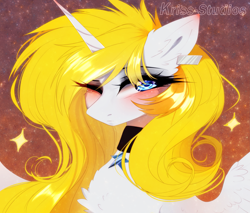 Size: 4125x3507 | Tagged: safe, artist:krissstudios, imported from derpibooru, oc, alicorn, pony, bust, female, high res, mare, portrait, solo