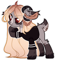 Size: 1312x1390 | Tagged: safe, artist:toffeelavender, imported from derpibooru, oc, oc only, pony, base used, clothes, eyelashes, female, horns, mare, raised hoof, simple background, smiling, solo, thinking, transparent background, unshorn fetlocks